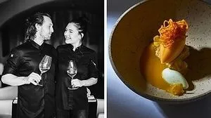 Philipp Dyczek und Jamy Reisinger mit einer ihrer ausgefallenen Dessert-Kreationen