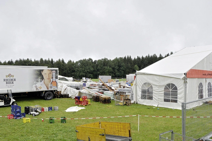 Mehr Bilder vom Einsatzort in der oberösterreichischen Gemeinde Frauschereck...