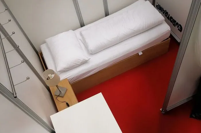 Schlafkoje im Landesstudio Dornbirn.