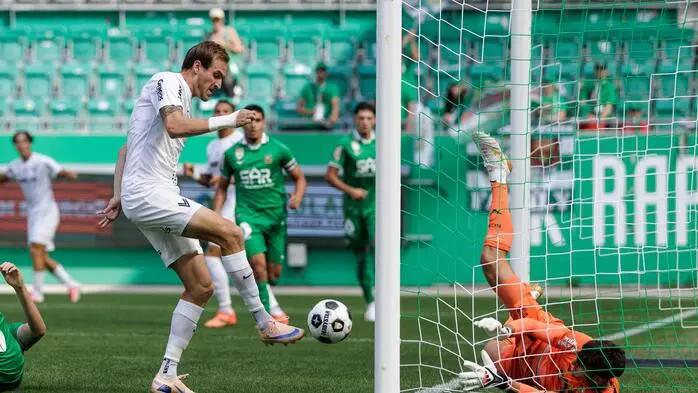 Fabian Schubert traf im Nachschuss zum 1:0 für Voitsberg