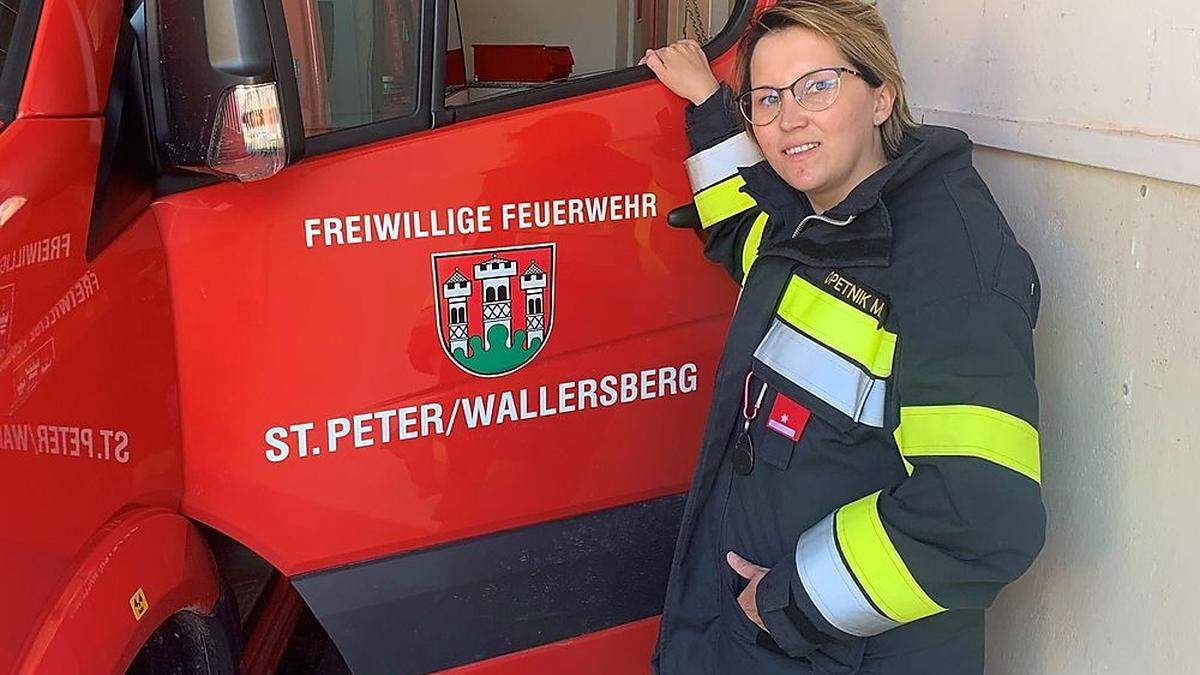 Marianne Opetnik (28) engagiert sich bei der Freiwilligen Feuerwehr