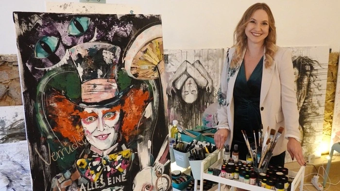 Dominika Köck in ihrem Weizer Atelier