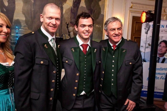 ... und die Sportl-Asse Klaus Kröll, Matthias Walkner (der frisch gebackene Dakar-Sieger) und Walter "Schoko" Schachner.