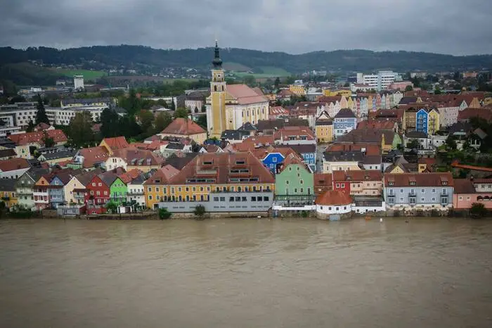 Hochwasser bedroht Schärding
