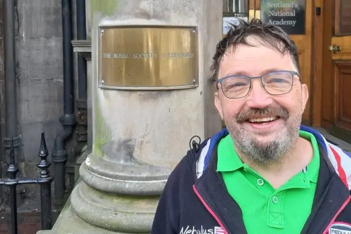 Thomas Baumgartner beim Besuch der Royal Society of Edinburgh