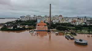 Überschwemmungen in der brasilianischen Groß-Stadt Porto Alegre