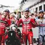 Enea Bastianini (rechts) mit Werkskollegen Francesco Bagnaia und Jack Miller