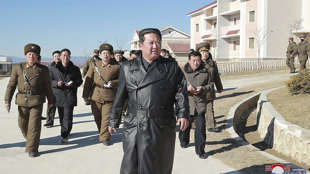 Kim-Jong-un in seinem Signature Look.