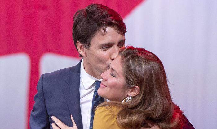 Justin Trudeau mit Ehefrau Sophie Gregoire