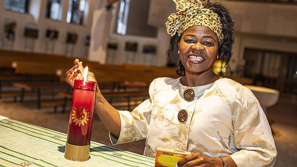 Marie-Susanne Plieschnegger arbeitet nebenberuflich als Mesnerin in der Pfarrkirche von Krumpendorf