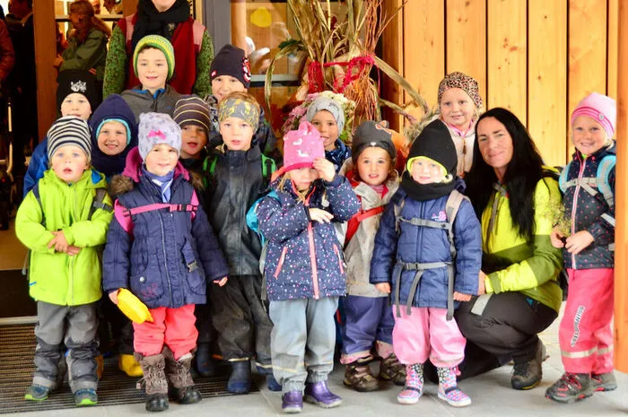Die Kinder des Kindergartens Dellach/Gail kamen ebenfalls zu Besuch.