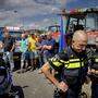 Landwirte blockierten auch wie bereits in den vergangenen zwei Wochen mehrfach einige Autobahnen und Zubringer