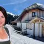 Eine Frau steht vor einer eingeschneiten Hütte | Maria Hartl eröffnet nach vier Jahren als neue Pächterin wieder die Jauchza Hütte in der Innerkrems