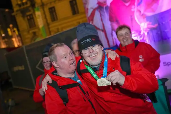 GRAZ,AUSTRIA,16.MAR.24 - SPECIAL OLYMPICS - National Winter Games 2024 award ceremony. Image shows competitors.
Photo: GEPA pictures/ Kevin Hackner