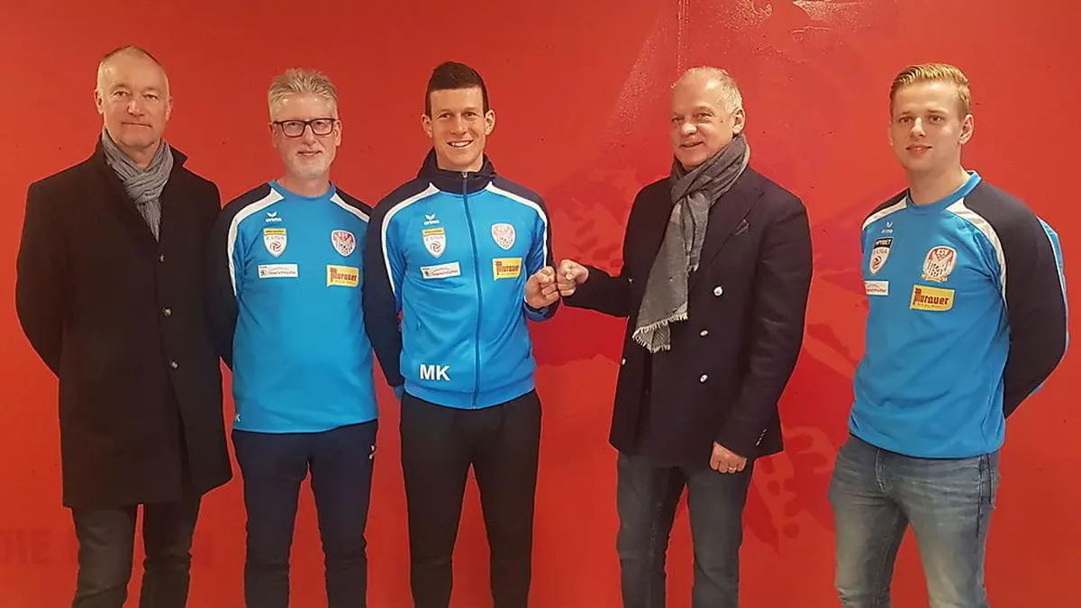 Günter Krenn, Karl-Heinz Kubesch, Florian Maierhofer, Erwin Fuchs und Kevin Schreiner