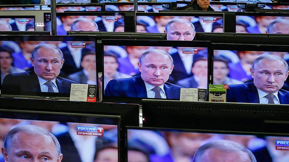 Das russische Staatsfernsehen steht ganz im Dienste Wladimir Putins