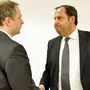 Ex-Vizekanzler Josef Pröll mit dem damaligen bayerischen Finanzminister Georg Fahrenschon