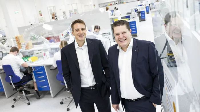Gregor und Lukas Schinko am neuen Standort in Lebring