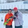 Biathlon-Ikone  Ole Einar Bjørndalen (links) und Ex-Startrainer Jürgen Klopp in Obertilliach