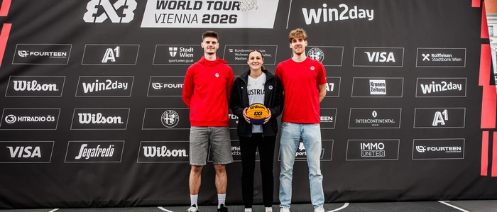 Kärntner Power in Wien: Daniel Grgic, Alexia Allesch, Florian Köppel (von links) 