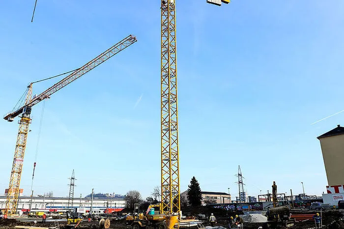 Am Bauabschnitt Süd wird schon gebaut, er wurde diese Woche ...