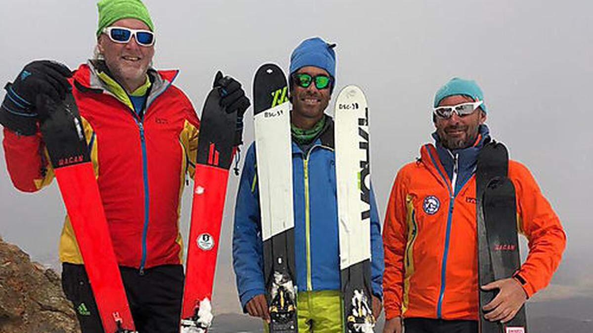 Helmut Pichler (links) und Markus Raich mit ihrem Skiguide