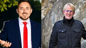 Treffen am 14. März in der Stichwahl aufeinander: SPÖ-Kandidat Raphael Golez und Wolfgang Gallant (Liste Gallant), von links