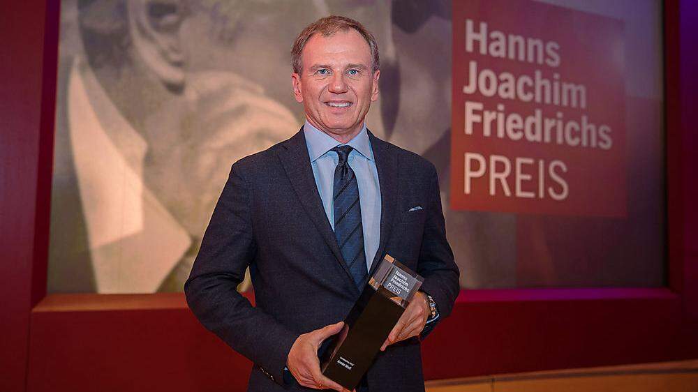 Armin Wolf mit dem Hanns-Joachim-Friedrichs-Sonderpreis