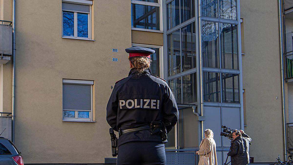 Tatort in einem Grazer Mehrparteienhaus