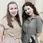Christa Hofer und Anna Hlavka spielen in der Kirche Filmmusik