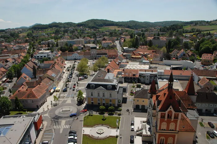 Eine solche Aussicht auf Feldbach können die wenigsten genießen