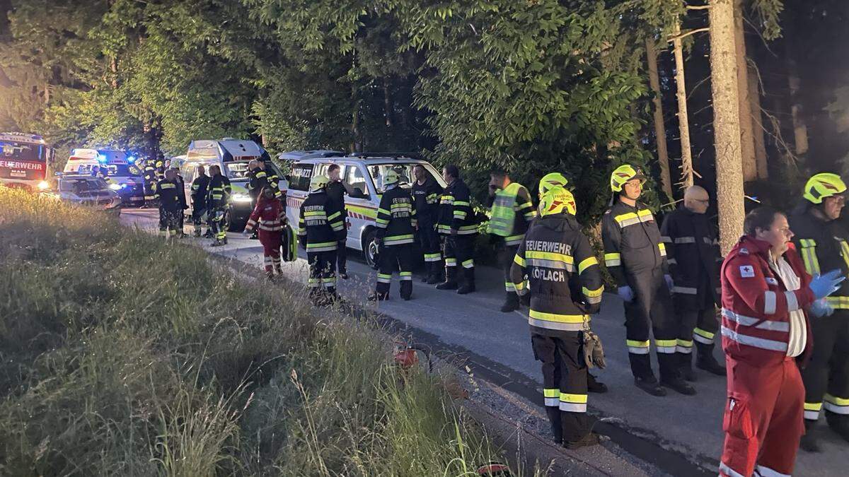 Der Unfall ereignete sich auf einer Landtraße in St. Martin am Wöllmißberg
