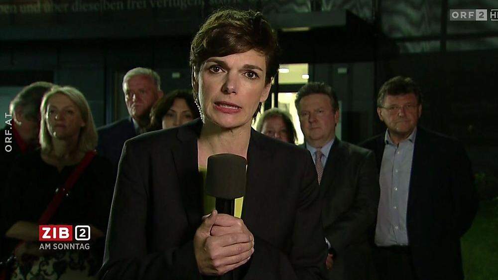SPÖ-Chefin Pamela Rendi-Wagner nach dem Bundespräsidium am Sonntagabend in der Zib 2.