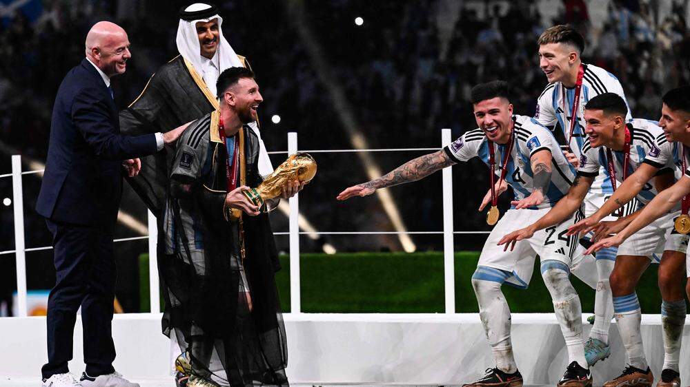 Lionel Messi führte Argentinien als Kapitän zum Weltmeistertitel