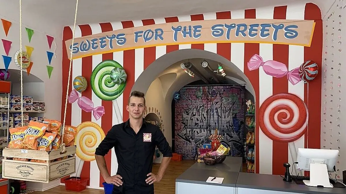 Das neue American-Candy-Geschäft von Jungunternehmer Niklas Puchwein (20)