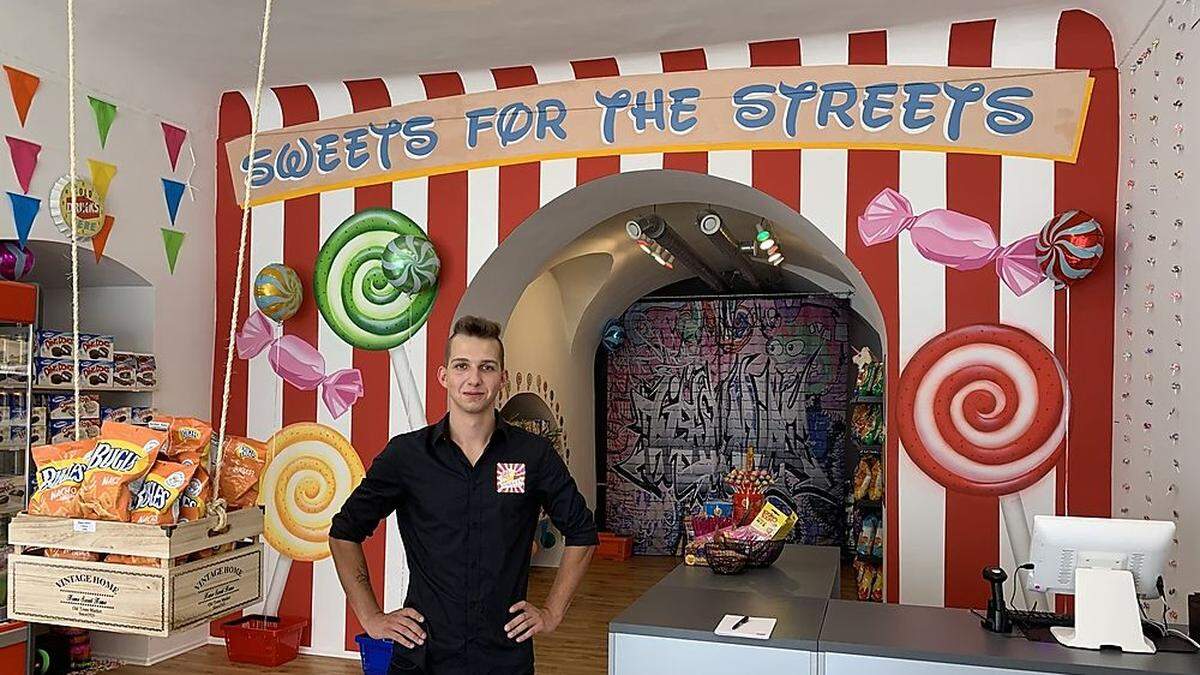 Das neue American-Candy-Geschäft von Jungunternehmer Niklas Puchwein (20)