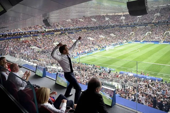 Macron bei der WM 2018