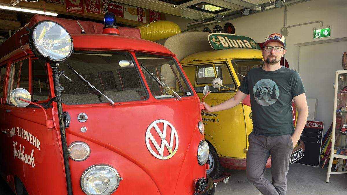 Valentin Eggbauer renoviert, verleiht und verkauft alte VW-Busse