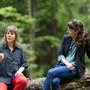 Gespräch im Wald in Kalkleiten mit den holländischen Künstlerinnen Emke Idema und Marie Groothof.