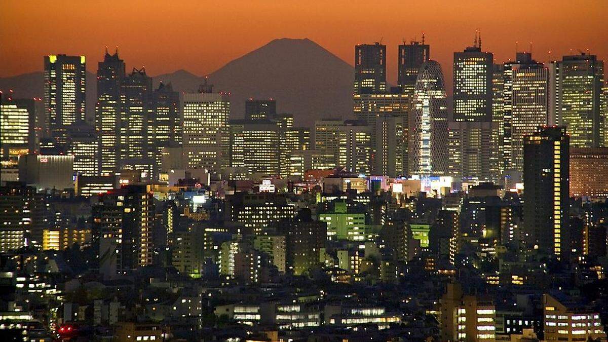 Ein Erdbeben erschütterte Tokio