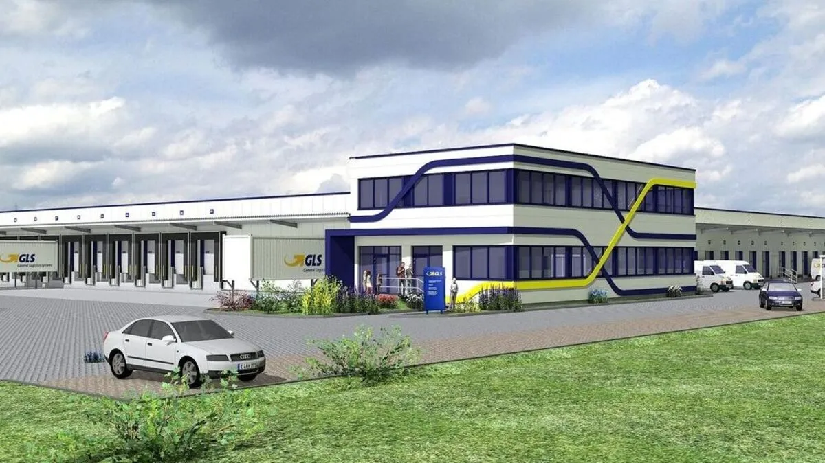 So wird der neue GLS-Standort aussehen