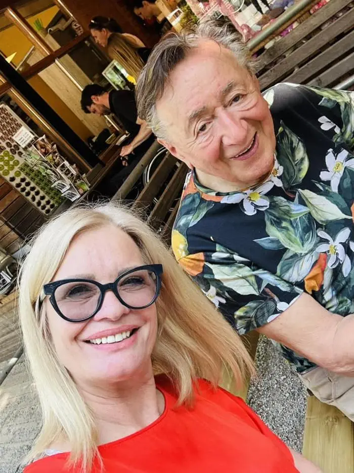 Gaubatz und Lugner beim Plaudern