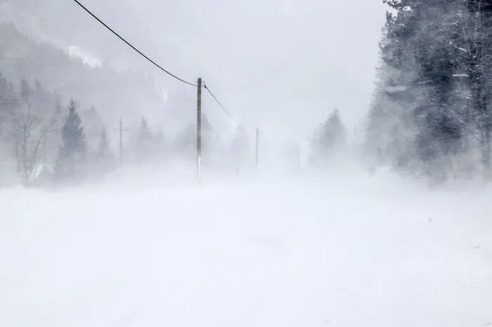Ein richtiges Whiteout auf der Obertalstraße