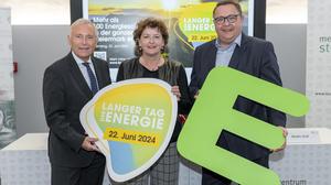 Landesrätin Ursula Lackner (SPÖ) präsentierte gemeinsam mit Christian Purrer und Martin Graf von der Energie Steiermark die Pläne für den heurigen „Langen Tag der Energie“ 