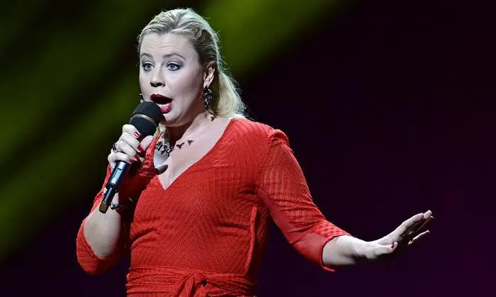 Katharina Straßer bei der Verleihung.