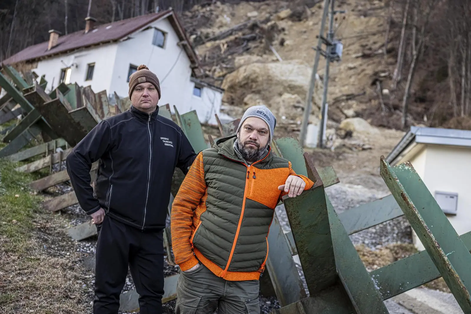Hangrutschung Goritschach Jänner 2024