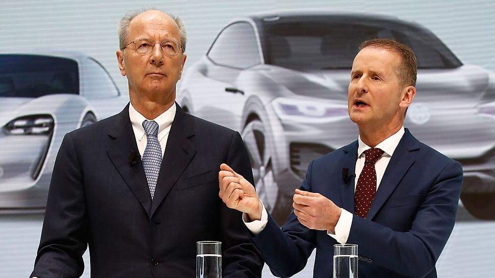 VW-Vorstandschef Herbert Diess und Chefaufseher Hans Dieter Pötsch