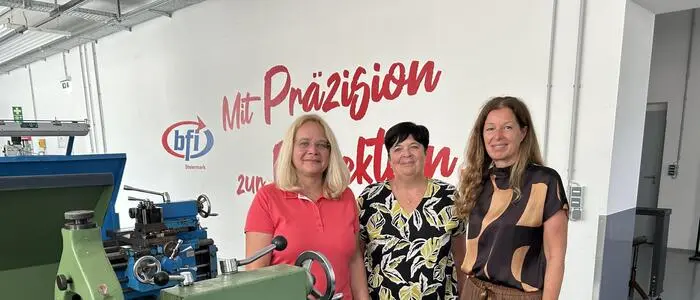 Karin Panzenböck, Doris Berger und Michaela Huber im bfi Eisenerz