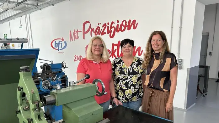 Karin Panzenböck, Doris Berger und Michaela Huber im bfi Eisenerz