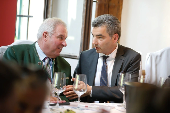 Landeshauptmann Hermann Schützenhöfer und Innenminister Wolfgang Peschorn  